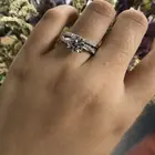 Ring Rings Rings Diamond Fashion Jewelry Fashion Big Diamond Engagement Ring 925 Sterling Silver Wedding Rings