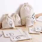 Cotton Canvas Bag Cotton Bag Small Wholesale Personalized Colorful Muslin Custom Cotton Canvas Drawstring Bag Small