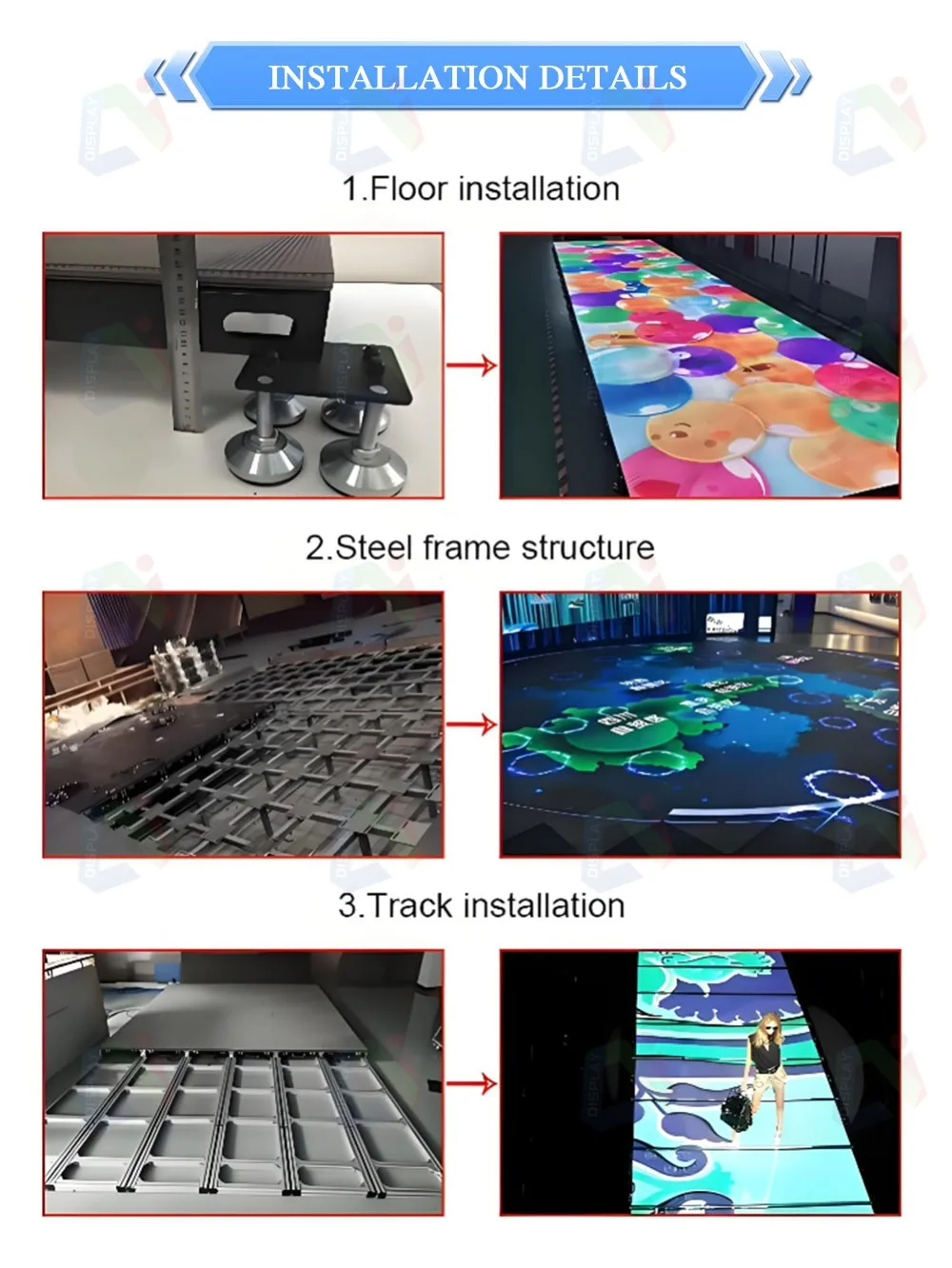 Control System Hot Sale P3.91 LED Video Wall Dance Smart Floor Tile Display Screen 3D Dance Floor DJ Booth Standing Led Display supplier