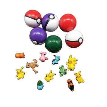 Free home delivery wholesale Mini Pokemoned Ball With Anime For Kids Gifts Small Wholesale Small Pokemoned Action Figures