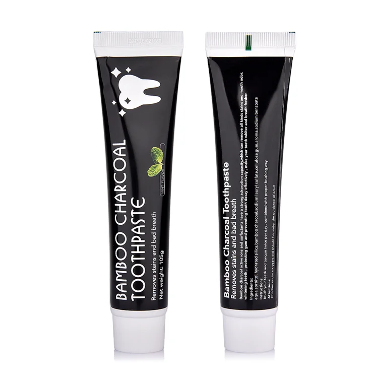 Oral Care Teeth Whitening Natural Black Bamboo Activated Charcoal Toothpaste 105g