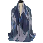 Pleated Scarf Printed Floral Crush Shawls Pleated Chiffon Hijab Scarf For Malaysia Women Bawal Tudung