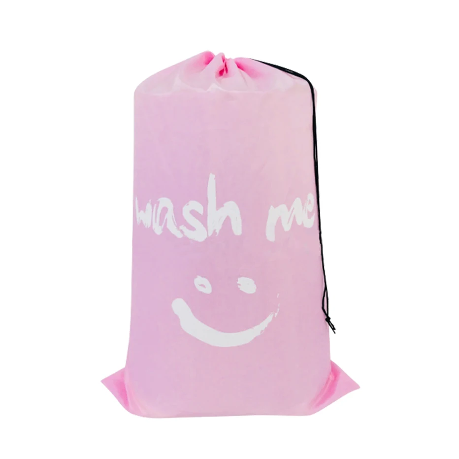 Nylon Laundry Bag Wash Me Travel Storage Pouch Machine Washable Dirty