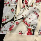 Spring Coats Custom Spring Fashion Floral Silk Printed Polyester Casual Women Coats