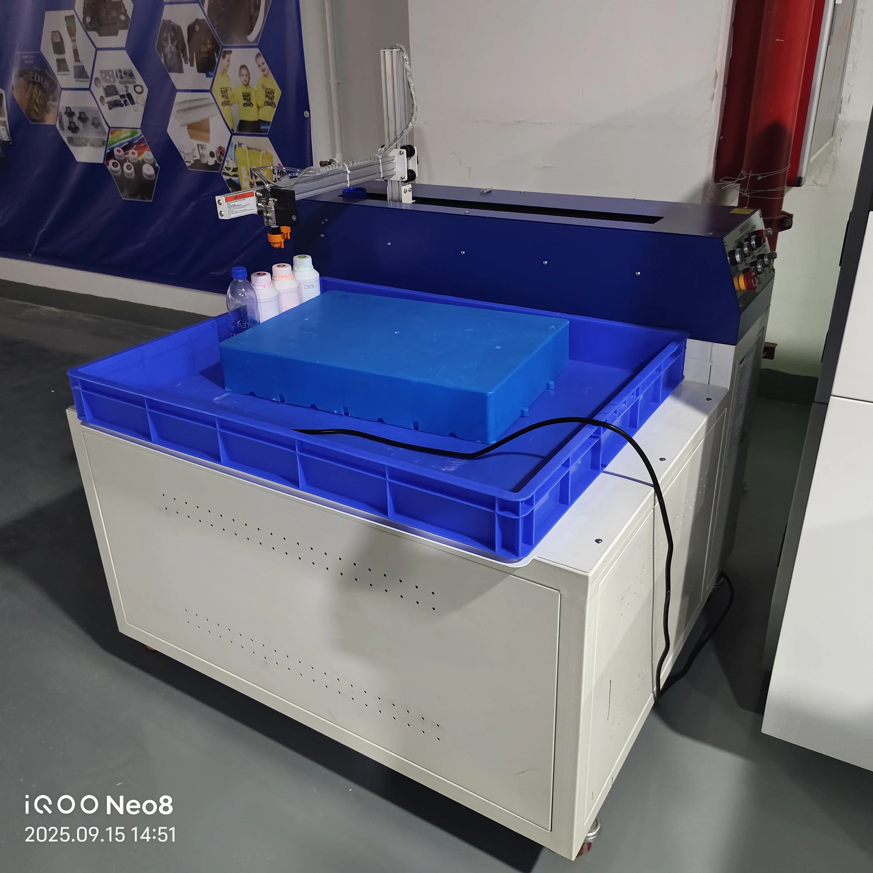 product dual station funsun dtg 3d printer hosonsoft system uv ink white ink custom apparel t shirt printing 450x550mm i3200 print head-5