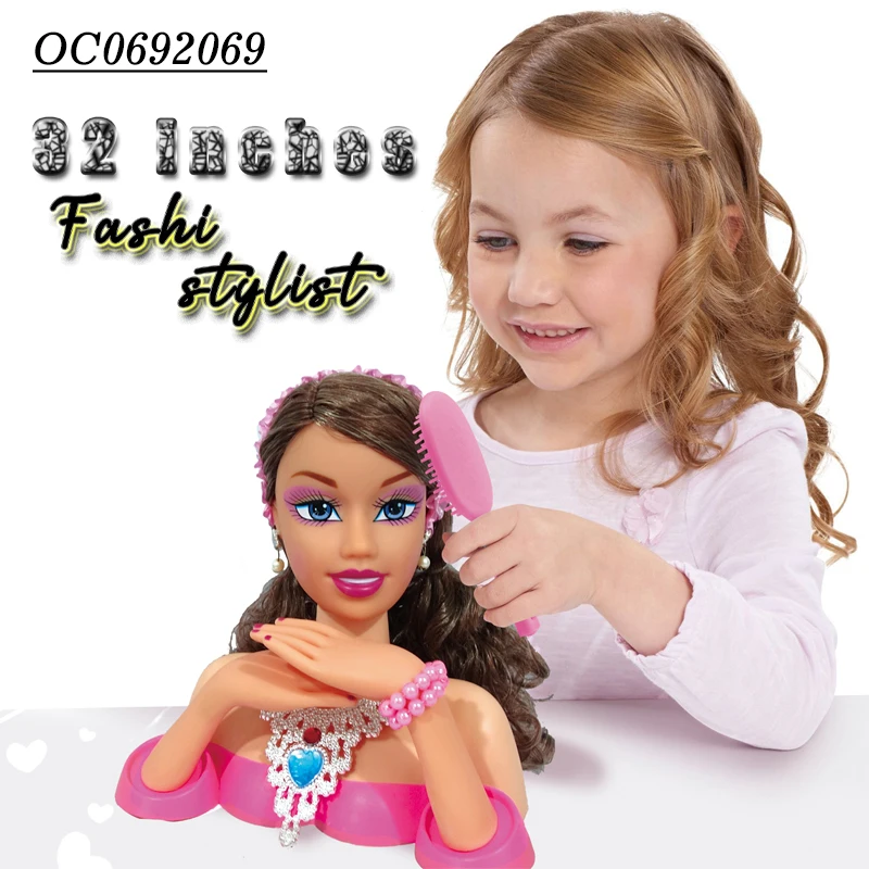 32 inch dress up pretend doll head accessories toys & pretend play with hair