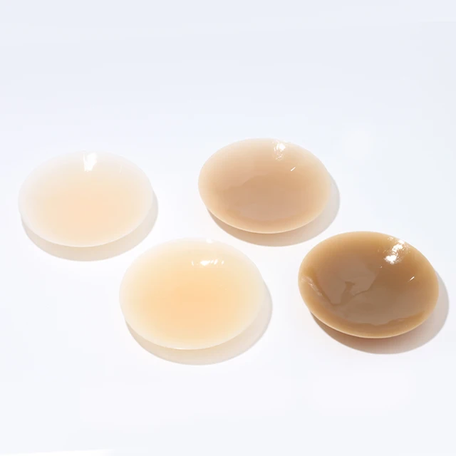 Women 8 10 cm Medical Grade Silicone Breast Invisible Sexy Pasties Pad Pasty Reusable  Nipple Cover