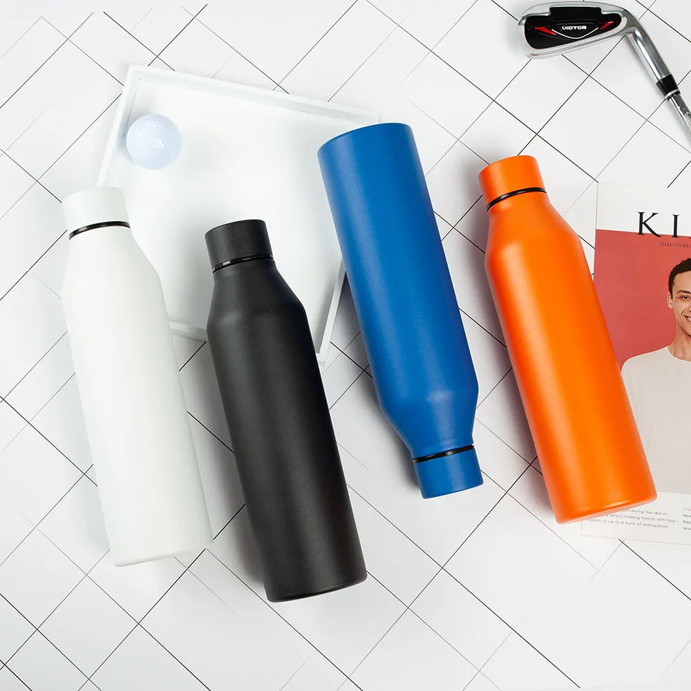 modern hot and cold sports thermo flask stainless steel insulated water bottle