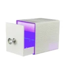 Nail Bellehome Nail Polishing Bit Storage Box Dust-proof Blu-ray Nail Polishing Drill Bit Sterilization Box