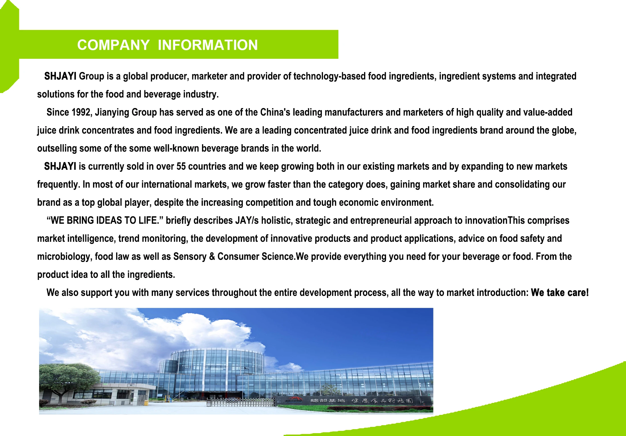 company information