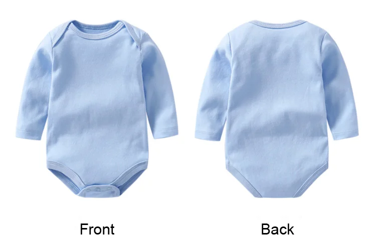 manufacturer Solid color long sleeve baby bodys