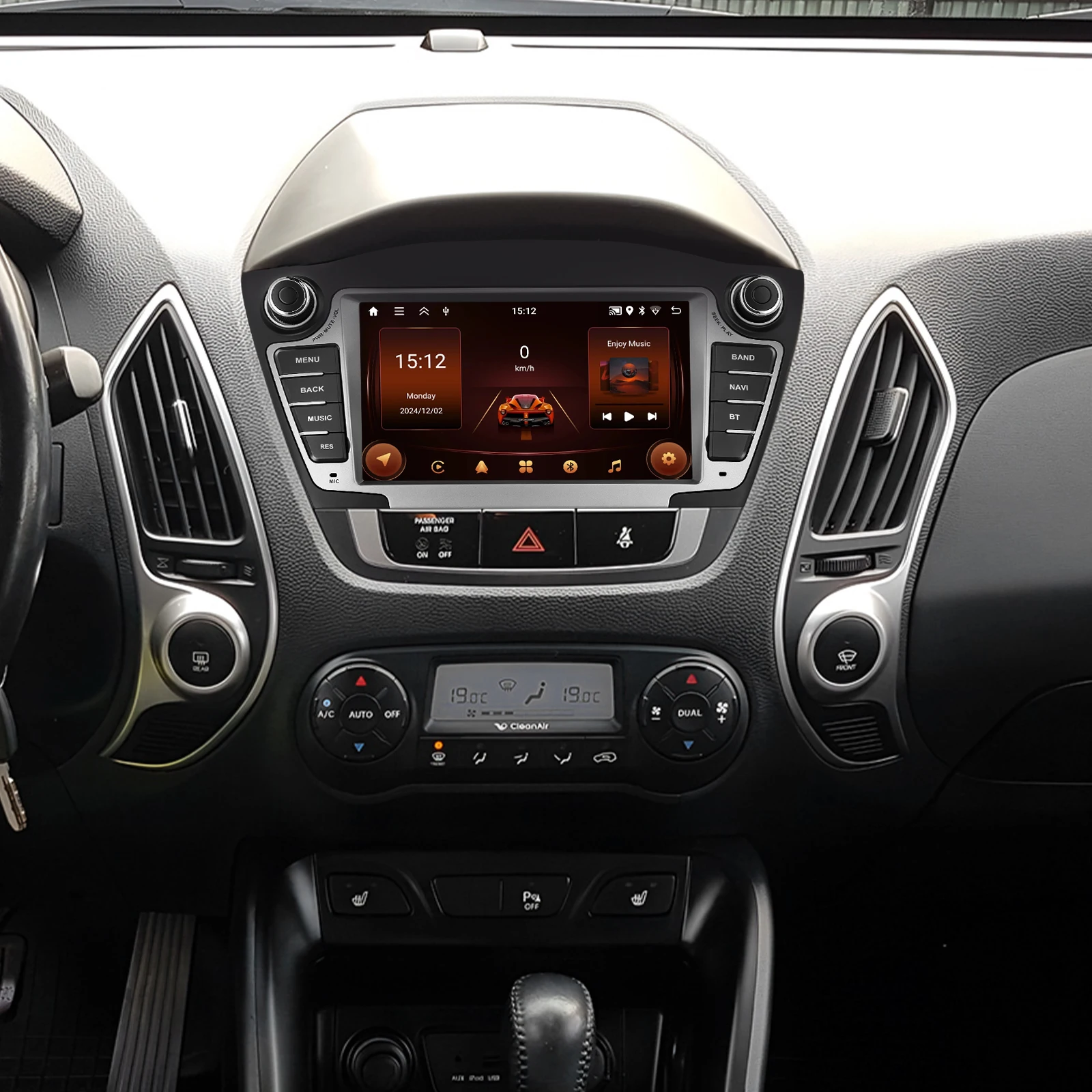 Podofo 7'' 2+64GB Android Car Radio Stereo Wireless Carplay Android Auto Wifi DVR EQ GPS for Hyundai Tucson/IX35 2009-2015 OEM A4251 manufacture