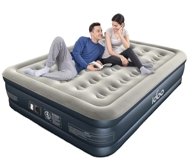 Convenient Foldable Waterproof Inflatable Latex Mattress Topper New Outdoor Camping Ideas Hotels Chinese Design Style Bedroom