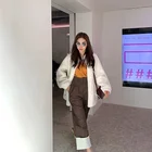 Plush Coat 2021 Latest Product Top Plush Fluffy Loose Faux Fur Coat Women Mid-length Coat Shearling Coat