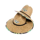 Hats Straw Hat Men Wholesale Custom Women Men Rope Wide Brim Paper Patch Logo Beach Sun Mexico Lifeguard Straw Hats