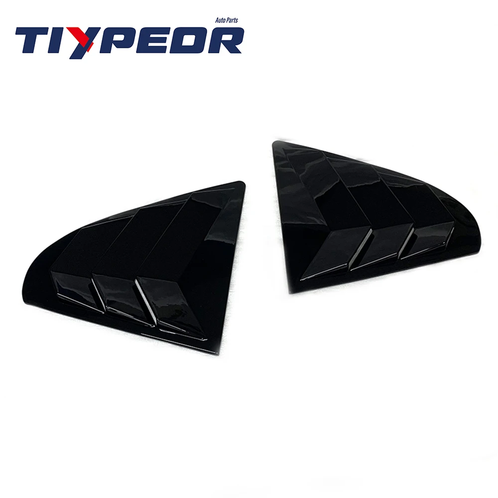 product abs sticking rear side window louvers racing decors abs style air vent louver scoop for mitsubishi lancer ex 2008 2017-2