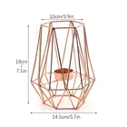 Tea Light Tea Light Candle Holders Nordic Style Metal Tea Light Holders 3D Geometric Candle Stick Holders