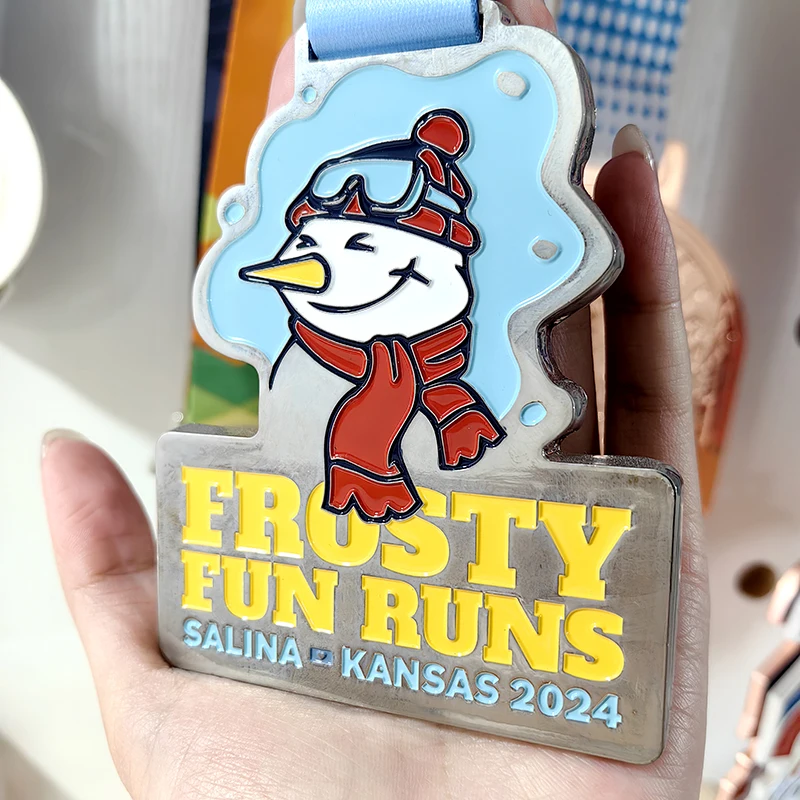 Custom Kids School 5k 10k Color Modern & Traditional Running Sport Medal Fun Runners Mountain Marathon Medals supplier
