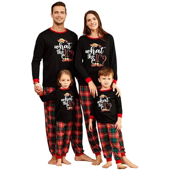 Hot sale christmas pajamas boys sleepwear kids family sleepwear for mom father