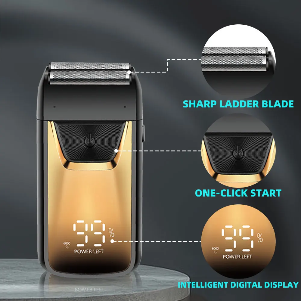 Divine Reciprocating Electric Shaver for Household Use Specialized Hair Whitening Device for Self Shaving and Head Shaving details