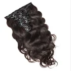 Clip 100% Remy Human Hair Clip In Hair Extensions Wholesale Seamless Clip In Hair Extension