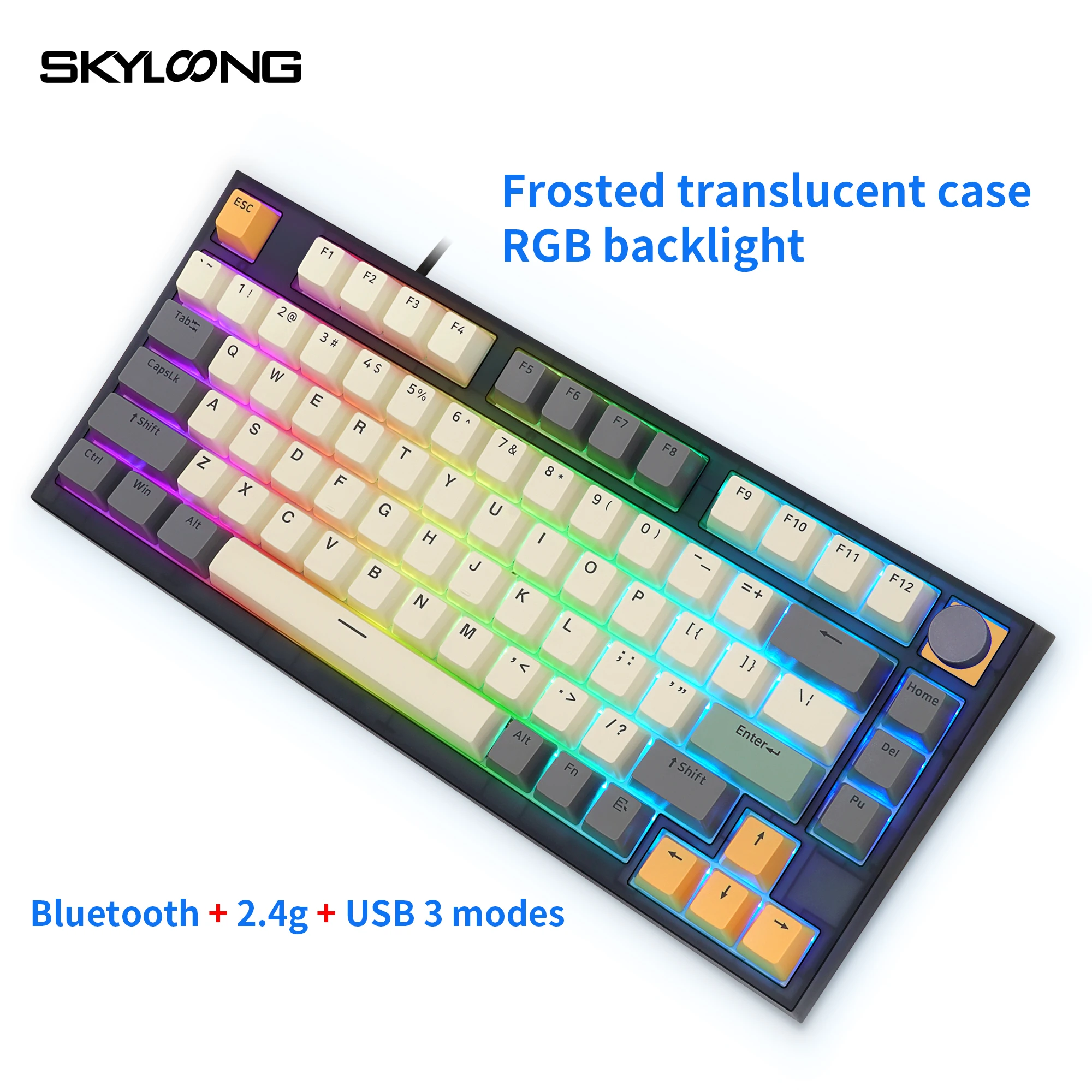 Skyloong Gk Wireless Mechanical Keyboard Hot Swap Knob Modular