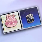 Rose Custom Hard Enamel Pin Lapel Pin Metal Badge Rose Gold Plating Glitter Enamel Pin
