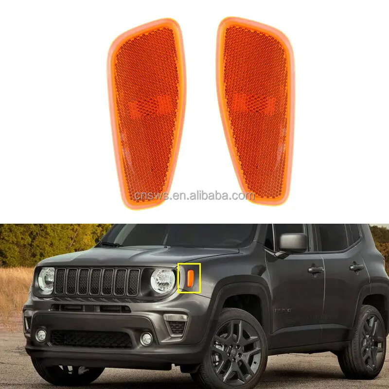 sản phẩm cặp đèn báo hiệu phía trước đèn chiều rộng cho xe jeep renegade 2015 2021 đèn báo rẽ ánh sáng-35