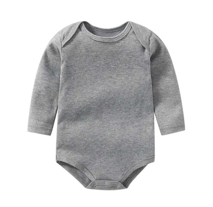 manufacturer Solid color long sleeve baby bodys