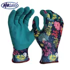Work Home NMSAFETY Ladies Woman Foam Latex Coated Work Gloves For Garden Home