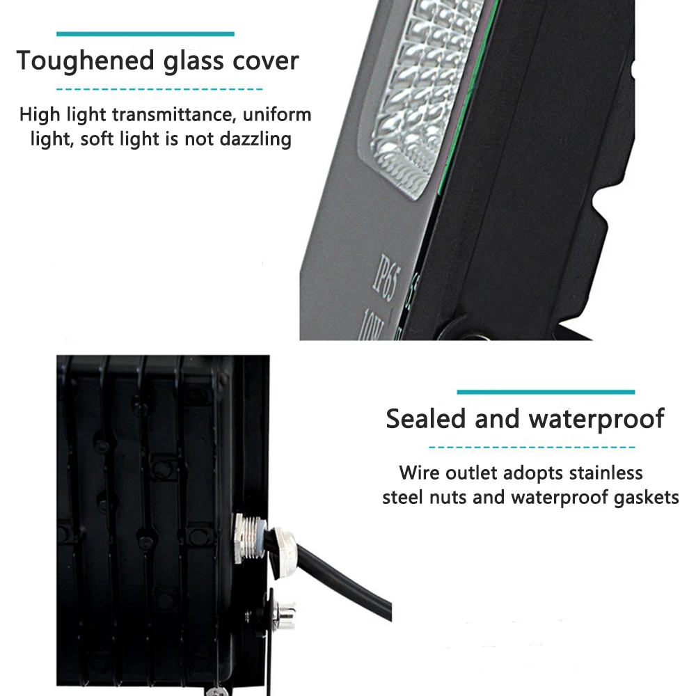 RGB Outdoor Waterproof LED Floodlight for Park Landscape Lighting Color-Changing with Remote Control Spotlights for Trees