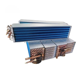 Cooling System Aluminum Fin Copper Tube Refrigerator Air Cooled Heat Exchanger Condenser