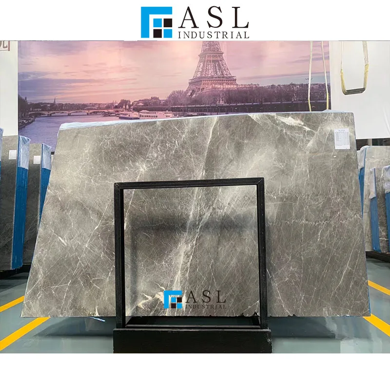 Factory direct dark grey marble slab