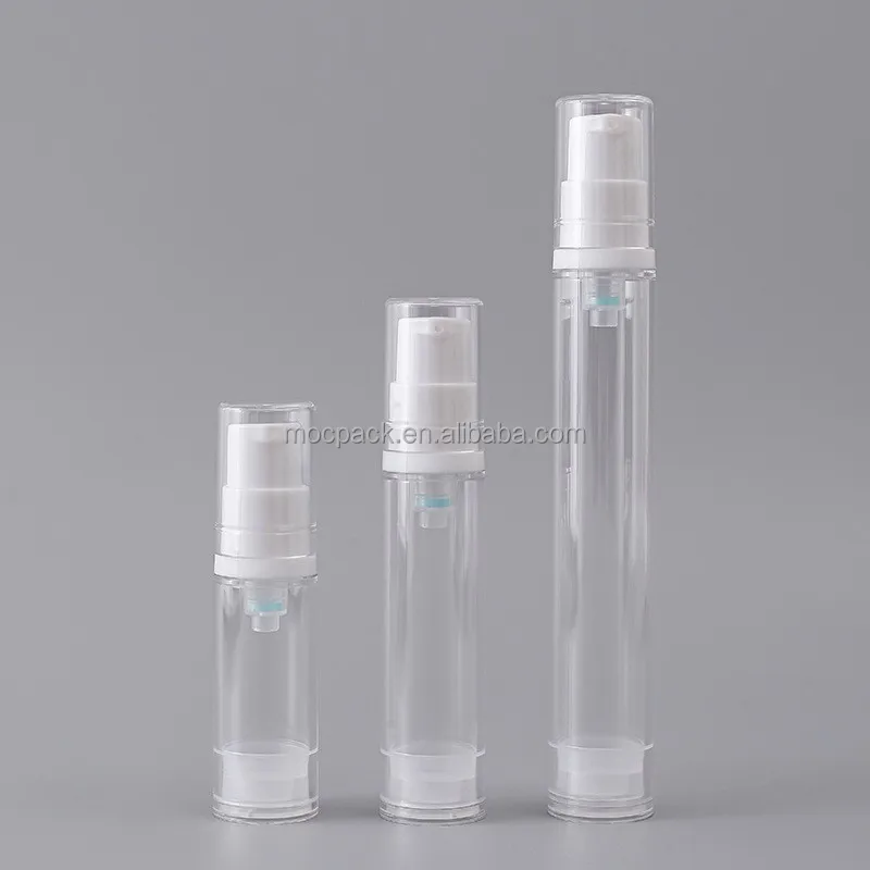 product 10ml transparent cosmetic vacuum airless pump bottle travel eye cream lotion airless bottle mist sprayer vacuum bottles-28