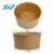 Disposable Logo Custom Printing Food Packing Box Container Salad Bowls Kraft Paper Bowl With Lid