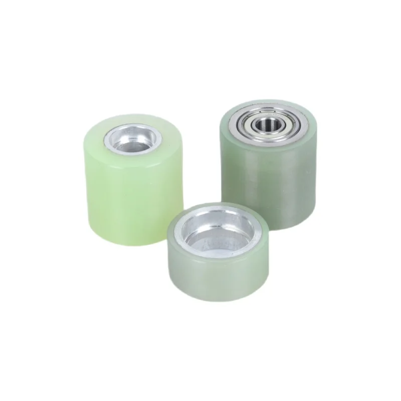 product precision pu rollers with rubber coating cutting service for packaging machinery conveyor system polyurethane rubber wheel-5