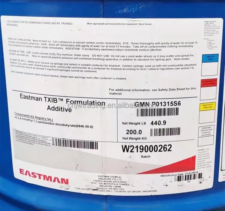 Eastman plasticizer 998 SG, TXIB, 168