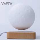 Led Lamp Led Bedroom Decor Night Light 3D Print Magnetic Suspension Levitating LED Moon Floating Table Lamp