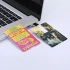 Usb Stick 1gb Flash USB2.0 USB3.0 Custom Logo USB Memory U Disk USB Stick 1GB Business Credit Card USB Flash Drive