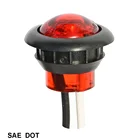 Led Light 12v Lights 0.75" Mini Round LED Marker Clearance Light 12v Led Marker Lights