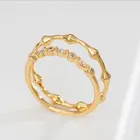 Ring Finger Ring Women Fashion Custom Korean East Gate Gold Plated Diamond Index Copper Finger Ring Hand Jewelry Women