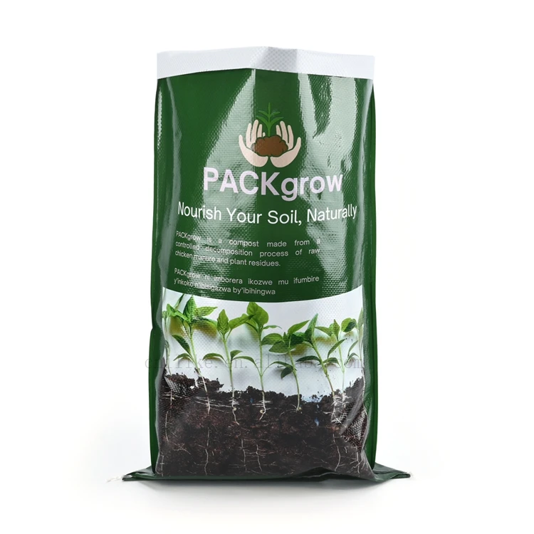 Factory Supply Biodegradable Reusable PP Woven Fertilizer Bags 10kg 20kg 25kg 50kg for Organic Fertilizer Storage