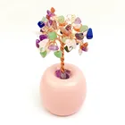 Topaz Wholesale Natural Topaz Crystal Gravel Crystal Apple Tree For Home Decoration Gift