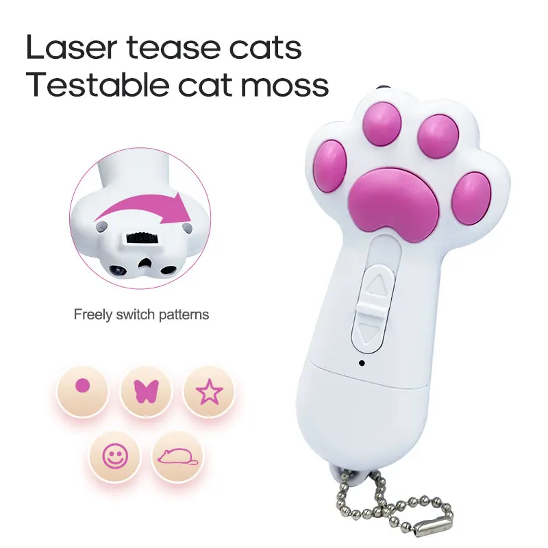 Popular Cat Laser Toy With UV Flashlight Light Funny Style Plastic Sustainable Pet Toy