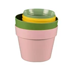 Pot Eco-friendly Pot Plants Natural Bamboo Fiber Flower Planting Small Size Luxury Flowers Pot
