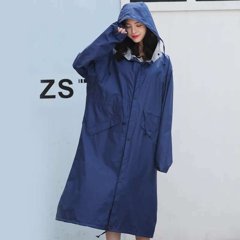 DD1599 Plus Size Reusable Raincoat Anti-storm Travel Hiking Hooded Rain Coat Lightweight Women Poncho Rainwear