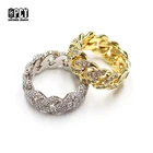 Cubic Zirconia Silver Plating Wedding Ring Women Jewelry CZ Eternity Band Stack Baguette Cubic Zirconia Finger Ring