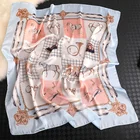Scarf The New Warm Scarf Seaside Riding Sunscreen Square Scarf Fashion Decoration Retro Silk Scarf