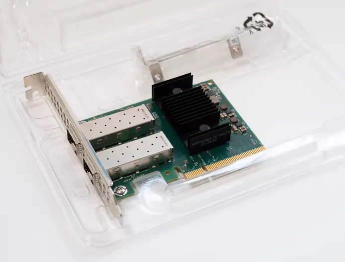 MCX631102AS-ADAT Network Interface Card with 25GbE Dual-Port SFP28 and PCIe 4.0 x8 Support for High-Speed Server Applications