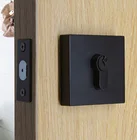 Gate Locks Door Lock Modern Square Zinc Alloy Heavy Duty Deadbolt Door Gate Locks Matt Black Colors